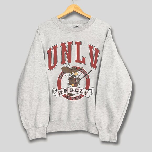 Vintage UNLV Rebels Mascot Logo Sweatshirt, University of Nevada Men Women Shirt - Picture 1 of 2